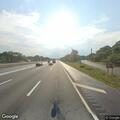 Road hazard with debris on I-495 exit ramp