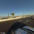 Vehicle driving wrong way on expressway shoulder