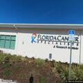 Person with difficulty breathing at cancer specialist office