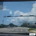 Person walking in traffic on US 1 near 45th Street