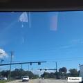 Blue truck stopped in southbound lanes on US 1