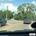Traffic incident involving blue Kia Sedona