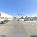 Camp trailer blocking lane on highway