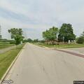 Abandoned crashed vehicle at Busse Woods ramp