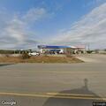 Traffic stop on green Ford pickup near Sunoco