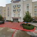 Man having anxiety attack outside hotel in La Porte