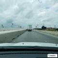 Semi truck fire on I-10 feeder in Brookshire
