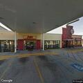 Crash with injured passenger at gas station