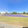 Traffic stop at tennis courts on Merriman Street
