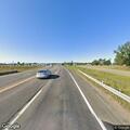 Small ditch fire near stalled truck on Highway 210