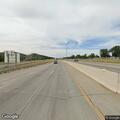 Tree blocking lane on I-190 northbound at Exit 1C