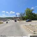 Mail truck blocking lane on Route 66 curve