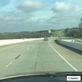 Reckless black Dodge Charger on Highway 290 eastbound