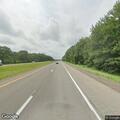 Traffic stop with blue Subaru on I-81 north