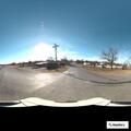 Truck pulling trailer with no lights on highway
