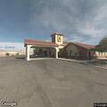 Hit-and-run truck damages utilities at Super 8 motel
