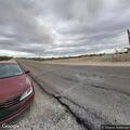Disabled minivan at I-10 and Pinal Airpark exit