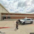 Traffic stop at Ferris High School parking area