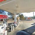 Driver nearly hits pedestrian near gas station