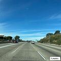 Shopping cart blocking left lane on I-5 off-ramp