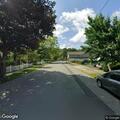 Tree leaning into roadway on Rockland Avenue