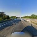 Traffic cone reported in roadway on westbound route