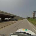 Traffic crash with possible vehicle fire on freeway