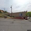 Overturned vehicle at El Cortez Theater