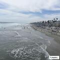 Person with minor cheek abrasion near The Strand, Oceanside