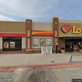 Keys in roadway cause near crash by gas station