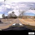 Car reported driving erratically near intersection