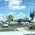 Vehicle blocking northbound lanes at Bell and Del Webb