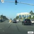 Traffic accident at Jamboree and MacArthur