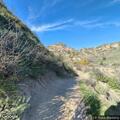 Person feels dizzy and near fainting on hill trail