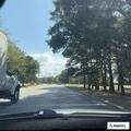 Vehicle crash with car in ditch on parkway