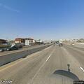 Overturned vehicle down embankment on CA-91