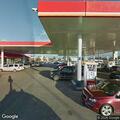 Car crashes into poles, driver leaves on foot