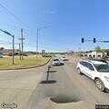 Traffic stop on silver Dodge pickup