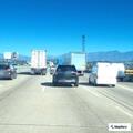 Disabled vehicles partially blocking southbound 710