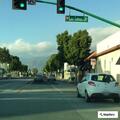 Person feeling sick at bus stop in Temple City