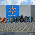 Minor vehicle damage in Walmart parking lot