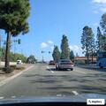 Navy blue truck swerving near Camarillo High School