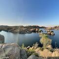Officer contacts bus at Watson Lake