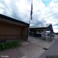 Car hits pole and blows tire behind Copperhill post office