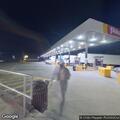 Minor crash between semis in truck stop parking lot