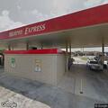 Truck reportedly tried to run car off road at gas station