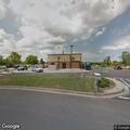 Truck hits curb and sign at Chick-fil-A
