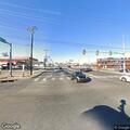 Person in wheelchair blocking traffic lane
