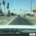 Traffic stop on blue Honda Civic in Wasco