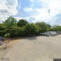 Tree on fire in parking lot at home improvement store
